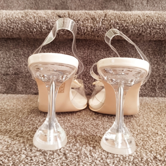 MACKIN J 651-1 Women's Clear Sandals Slip On Heels Slingback Pumps - Picture 1 of 7